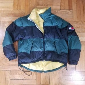 VTG Tommy Hilfiger Color Block Puffer Jacket